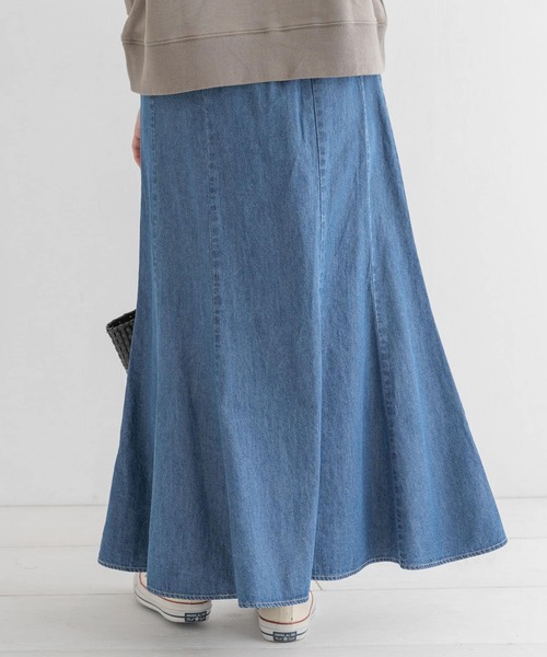 URBAN RESEARCH Sonny Label（アーバンリサーチサニーレーベル）の「デニムマーメイドスカート（スカート・レディース・ワンウォッシュ/インディゴブルー・36/38）」の7枚目の写真