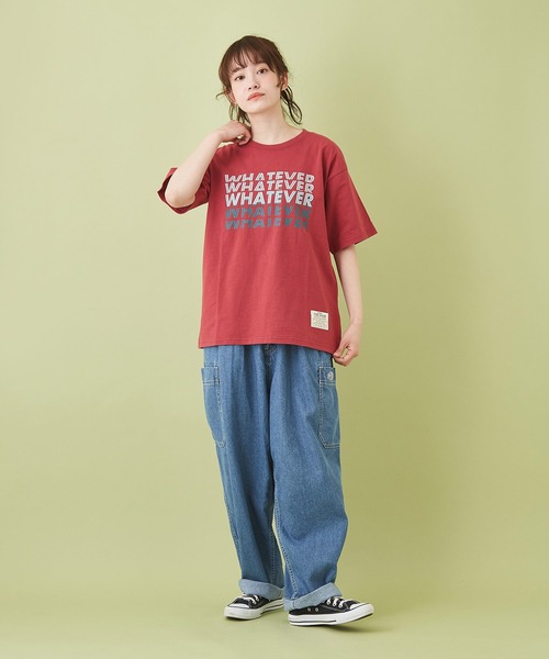 CUBE SUGAR（キューブシュガー）の「綿麻 テンセルデニム イージー サイドポケットパンツ（デニムパンツ・レディース・インディゴブルー/ライトブルー・M）」の14枚目の写真