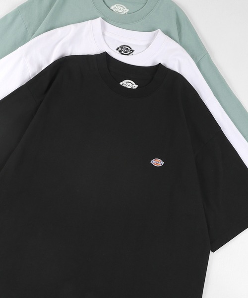 Dickies(ディッキーズ)の「【Dickies/ディキーズ】ブランドロゴ ミニワッペン 半袖Tシャツ(Tシャツ/カットソー・メンズ・ブラック/パープル/ベージュ/ホワイト/サックスブルー・M/L/XL)」の3枚目の写真