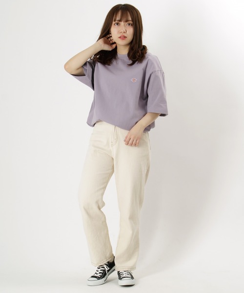 Dickies(ディッキーズ)の「【Dickies/ディキーズ】ブランドロゴ ミニワッペン 半袖Tシャツ(Tシャツ/カットソー・メンズ・ブラック/パープル/ベージュ/ホワイト/サックスブルー・M/L/XL)」の12枚目の写真