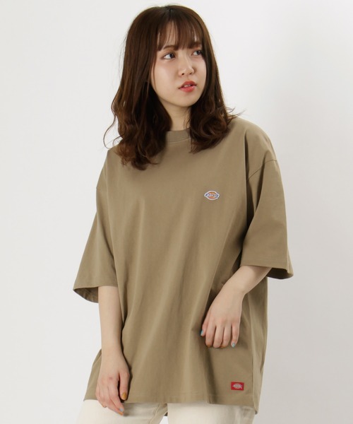 Dickies(ディッキーズ)の「【Dickies/ディキーズ】ブランドロゴ ミニワッペン 半袖Tシャツ(Tシャツ/カットソー・メンズ・ブラック/パープル/ベージュ/ホワイト/サックスブルー・M/L/XL)」の21枚目の写真