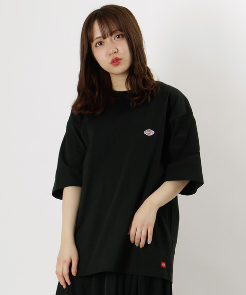 Dickies(ディッキーズ)の「【Dickies/ディキーズ】ブランドロゴ ミニワッペン 半袖Tシャツ(Tシャツ/カットソー・メンズ・ブラック/パープル/ベージュ/ホワイト/サックスブルー・M/L/XL)」の18枚目の写真