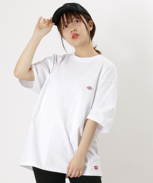 Dickies(ディッキーズ)の「【Dickies/ディキーズ】ブランドロゴ ミニワッペン 半袖Tシャツ(Tシャツ/カットソー・メンズ・ブラック/パープル/ベージュ/ホワイト/サックスブルー・M/L/XL)」の15枚目の写真