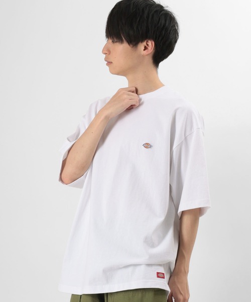 Dickies(ディッキーズ)の「【Dickies/ディキーズ】ブランドロゴ ミニワッペン 半袖Tシャツ(Tシャツ/カットソー・メンズ・ブラック/パープル/ベージュ/ホワイト/サックスブルー・M/L/XL)」の14枚目の写真