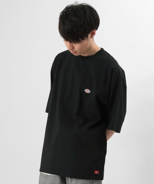 Dickies(ディッキーズ)の「【Dickies/ディキーズ】ブランドロゴ ミニワッペン 半袖Tシャツ(Tシャツ/カットソー・メンズ・ブラック/パープル/ベージュ/ホワイト/サックスブルー・M/L/XL)」の17枚目の写真