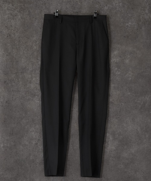 act'm（アクトム）の「センタープリーツ スリムストレートスラックスパンツ（スラックス・メンズ・ブラック/チェック/チョコ・S/M/L）」の21枚目の写真