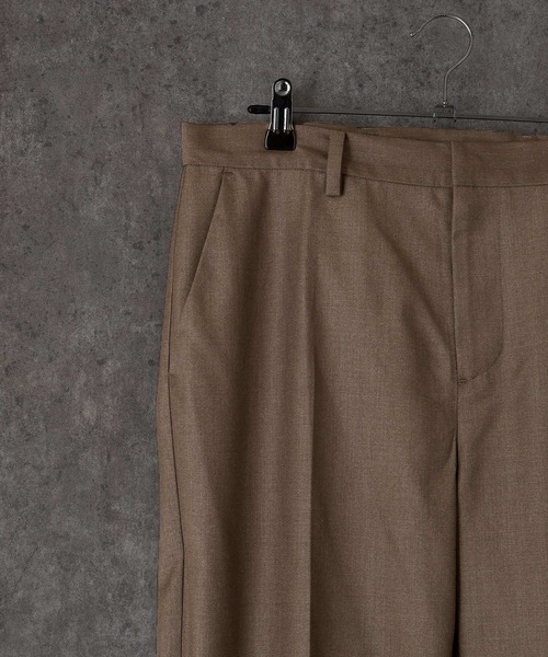 act'm（アクトム）の「センタープリーツ スリムストレートスラックスパンツ（スラックス・メンズ・ブラック/チェック/チョコ・S/M/L）」の11枚目の写真