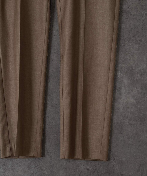 act'm（アクトム）の「センタープリーツ スリムストレートスラックスパンツ（スラックス・メンズ・ブラック/チェック/チョコ・S/M/L）」の19枚目の写真