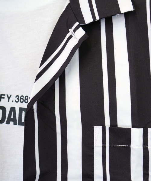 GGD（ジージーディー）の「レトロ調ﾜｲﾄﾞシルエットオープンカラーｼｬツ（シャツ/ブラウス・レディース・グレー/ホワイト/アイボリー/オフホワイト/グレー系その他3/グレー系その他2/グレー系その他4・L/M/LL）」の12枚目の写真