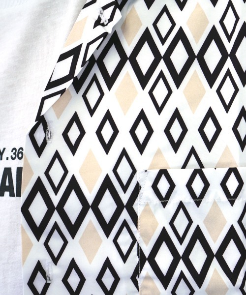 GGD（ジージーディー）の「レトロ調ﾜｲﾄﾞシルエットオープンカラーｼｬツ（シャツ/ブラウス・レディース・グレー/ホワイト/アイボリー/オフホワイト/グレー系その他3/グレー系その他2/グレー系その他4・L/M/LL）」の15枚目の写真