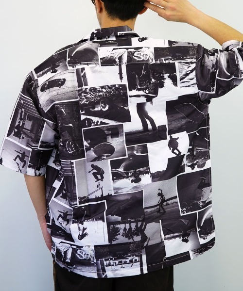 GGD（ジージーディー）の「レトロ調ﾜｲﾄﾞシルエットオープンカラーｼｬツ（シャツ/ブラウス・レディース・グレー/ホワイト/アイボリー/オフホワイト/グレー系その他3/グレー系その他2/グレー系その他4・L/M/LL）」の19枚目の写真