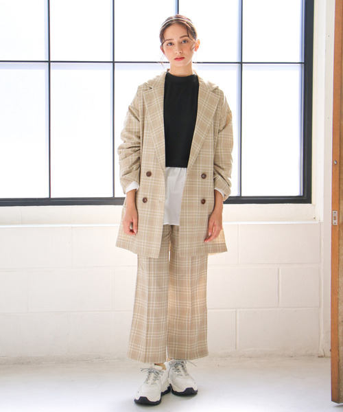 VENCEEXCHANGE（ヴァンスエクスチェンジ）の「ビックシルエットテーラードジャケット（テーラードジャケット・レディース・ベージュ/ピンク/ブラウン系その他・M）」の7枚目の写真