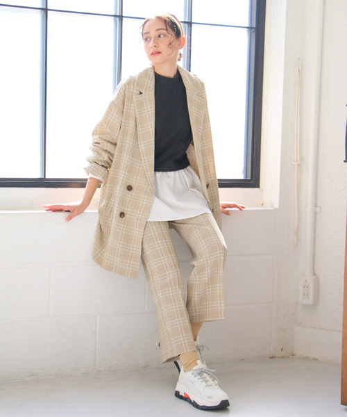 VENCEEXCHANGE（ヴァンスエクスチェンジ）の「ビックシルエットテーラードジャケット（テーラードジャケット・レディース・ベージュ/ピンク/ブラウン系その他・M）」の17枚目の写真