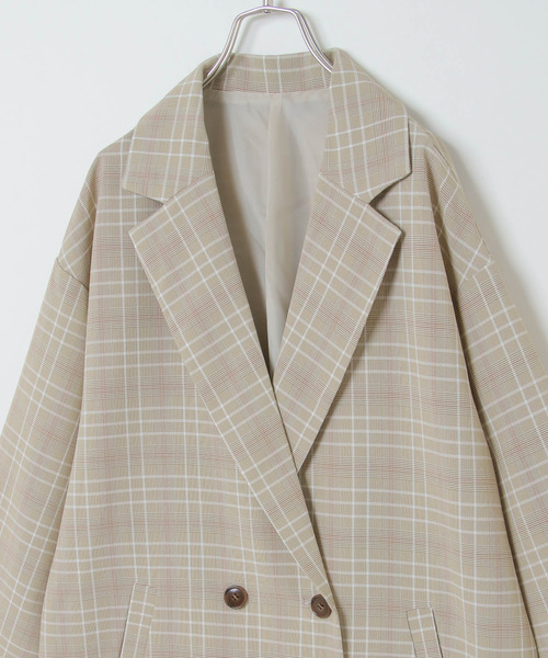 VENCEEXCHANGE（ヴァンスエクスチェンジ）の「ビックシルエットテーラードジャケット（テーラードジャケット・レディース・ベージュ/ピンク/ブラウン系その他・M）」の22枚目の写真