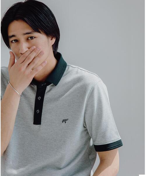 green label relaxing(グリーンレーベルリラクシング)の「【 WEB限定 】 < 機能性 / 吸水速乾・抗菌 > ★★ D/C コンビカラー ポロシャツ(ポロシャツ・メンズ・ネイビー/その他1/ホワイト/オリーブ/ブラック/その他2・S/XL/M/L/XXL)」の5枚目の写真