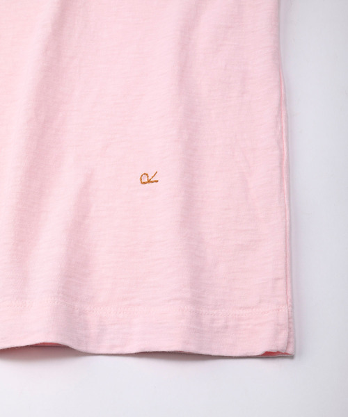 45R☆ジンバブエコットンVネック 45星半袖Tシャツ＊2色セット♪ 45Rジンバブエコットンの四角Tシャツ（インディゴ）: WOMEN｜45R
