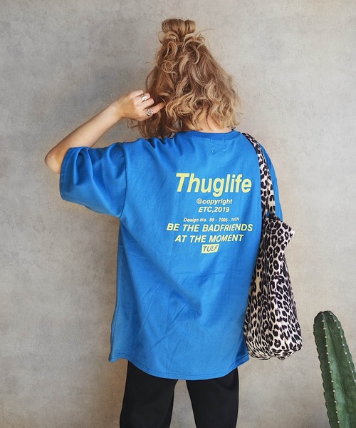 HWG_5(エイチダブルゴー)の「ロゴTシャツ(Tシャツ/カットソー・レディース・ホワイト/ブラック/ライム/ブルー・FREE)」の2枚目の写真