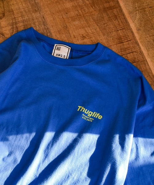 HWG_5(エイチダブルゴー)の「ロゴTシャツ(Tシャツ/カットソー・レディース・ホワイト/ブラック/ライム/ブルー・FREE)」の7枚目の写真