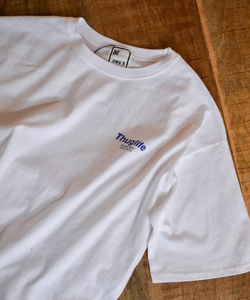 HWG_5(エイチダブルゴー)の「ロゴTシャツ(Tシャツ/カットソー・レディース・ホワイト/ブラック/ライム/ブルー・FREE)」の6枚目の写真