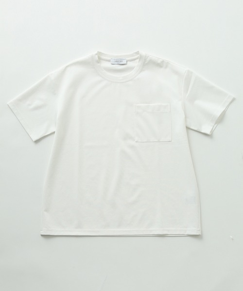 ADAM ET ROPE'（アダムエロペ）の「40G ポンチポケットT（Tシャツ/カットソー・メンズ・ホワイト/ブラック/ネイビー・S/M/L）」の13枚目の写真