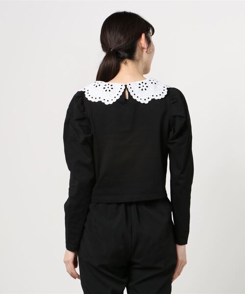 WC（ダブル シー）の「WC/レース襟長袖トップス（Tシャツ/カットソー・レディース・ベージュ/グリーン/ブラック・FREE）」の14枚目の写真