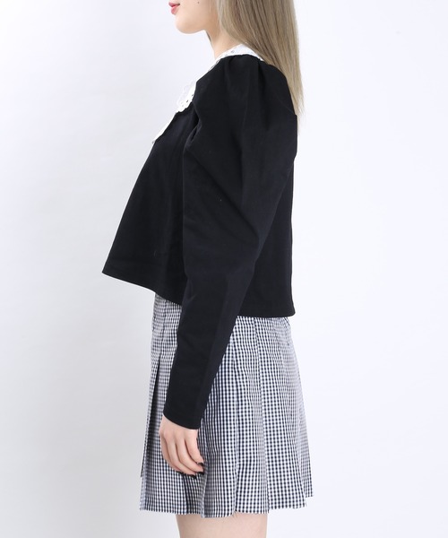 WC（ダブル シー）の「WC/レース襟長袖トップス（Tシャツ/カットソー・レディース・ベージュ/グリーン/ブラック・FREE）」の11枚目の写真