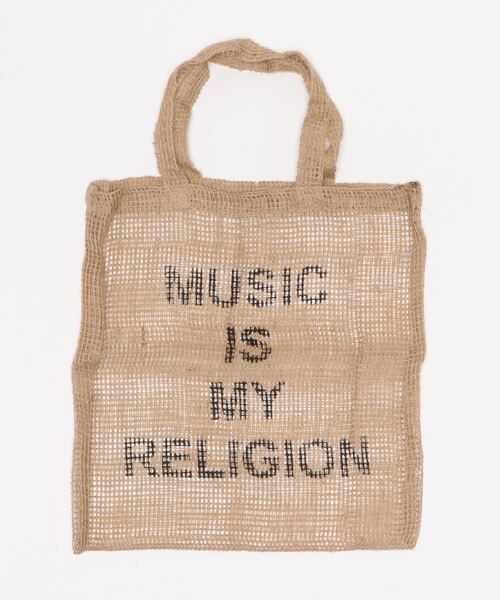 MAISON BENGAL（マイソンベンガル）の「【Maison Bengal/メゾンベンガル】トートバッグ 麻 ジュート かご（トートバッグ・レディース・ブラック/ベージュ・FREE）」の2枚目の写真