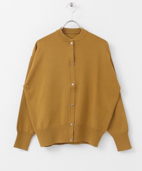 KBF+(ケービーエフプラス)の「KBF+ コンパクトニットカーディガン(カーディガン/ボレロ・レディース・ブラック/パープル/オフホワイト/キャメル・ONE)」の10枚目の写真