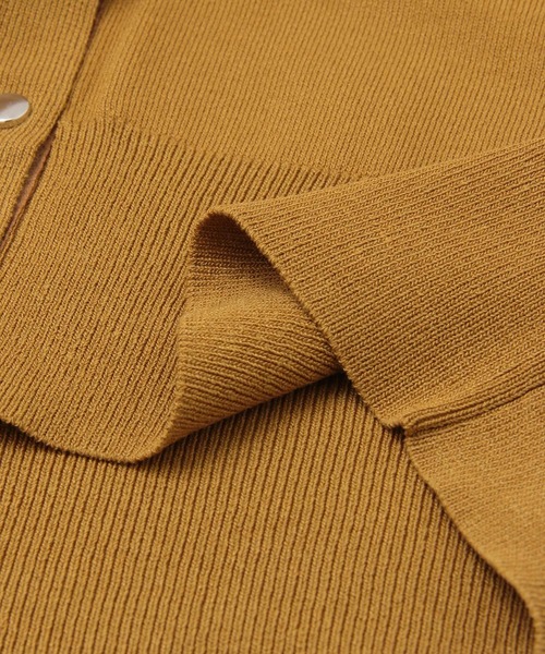 KBF+(ケービーエフプラス)の「KBF+ コンパクトニットカーディガン(カーディガン/ボレロ・レディース・ブラック/パープル/オフホワイト/キャメル・ONE)」の17枚目の写真