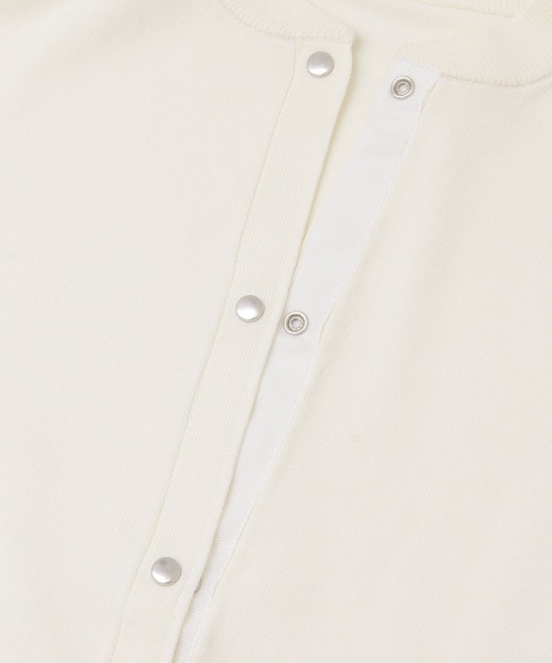 KBF+(ケービーエフプラス)の「KBF+ コンパクトニットカーディガン(カーディガン/ボレロ・レディース・ブラック/パープル/オフホワイト/キャメル・ONE)」の19枚目の写真