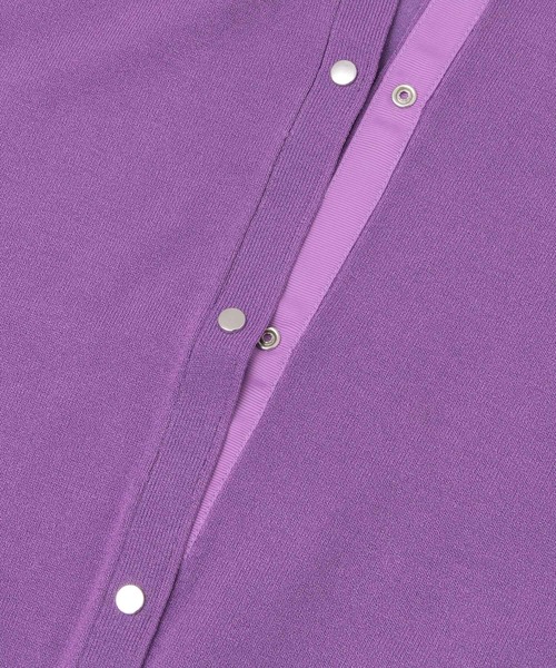 KBF+(ケービーエフプラス)の「KBF+ コンパクトニットカーディガン(カーディガン/ボレロ・レディース・ブラック/パープル/オフホワイト/キャメル・ONE)」の15枚目の写真