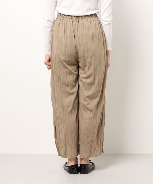 HONEYSUCKLE ROSE(ハニーサックルローズ)の「【HONEYSUCKLE ROSE】「nobee」 楽伸びSUMMERクリンクルパンツ(その他パンツ・レディース・ブラック×ホワイト/ベージュ/ライトベージュ/ブラウン/ダークベージュ/ブラック・L/S/M)」の8枚目の写真