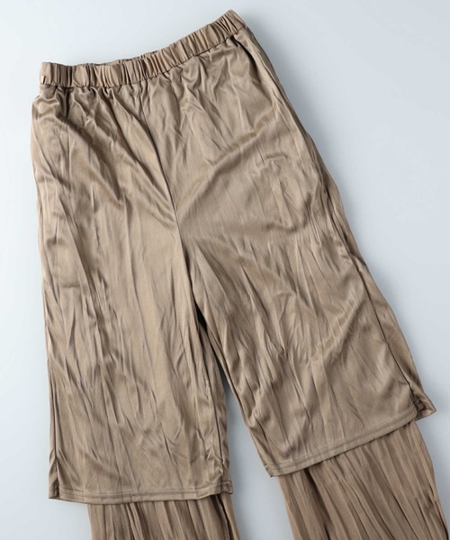 HONEYSUCKLE ROSE(ハニーサックルローズ)の「【HONEYSUCKLE ROSE】「nobee」 楽伸びSUMMERクリンクルパンツ(その他パンツ・レディース・ブラック×ホワイト/ベージュ/ライトベージュ/ブラウン/ダークベージュ/ブラック・L/S/M)」の9枚目の写真