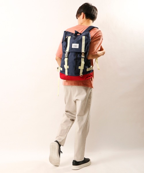 PRODUCTY WARRANTY（プロダクティワランティ）の「【PRODUCTY WARRANTY】 DOUBLE STRAP COLOR TAPE BACK PACK WHITE LABEL ダブルストラップバックパック（バックパック/リュック・レディース・チャコールグレー/ネイビー/カモフラージュ/ブラック×ホワイト/ブラック×ブラック・FREE）」の8枚目の写真