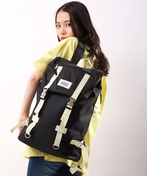 PRODUCTY WARRANTY（プロダクティワランティ）の「【PRODUCTY WARRANTY】 DOUBLE STRAP COLOR TAPE BACK PACK WHITE LABEL ダブルストラップバックパック（バックパック/リュック・レディース・チャコールグレー/ネイビー/カモフラージュ/ブラック×ホワイト/ブラック×ブラック・FREE）」の12枚目の写真