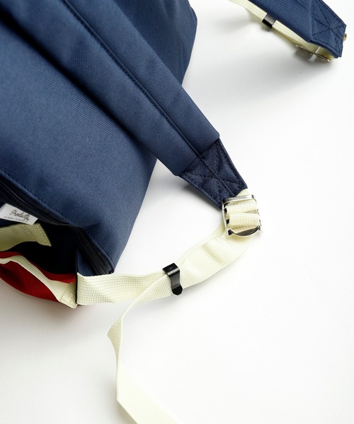 PRODUCTY WARRANTY（プロダクティワランティ）の「【PRODUCTY WARRANTY】 DOUBLE STRAP COLOR TAPE BACK PACK WHITE LABEL ダブルストラップバックパック（バックパック/リュック・レディース・チャコールグレー/ネイビー/カモフラージュ/ブラック×ホワイト/ブラック×ブラック・FREE）」の21枚目の写真