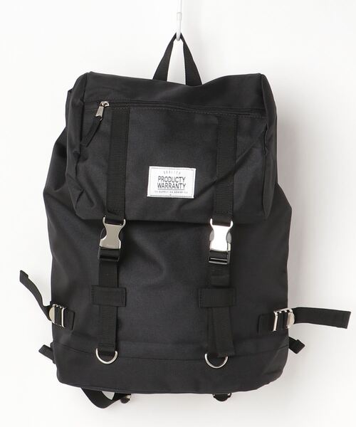 PRODUCTY WARRANTY（プロダクティワランティ）の「【PRODUCTY WARRANTY】 DOUBLE STRAP COLOR TAPE BACK PACK WHITE LABEL ダブルストラップバックパック（バックパック/リュック・レディース・チャコールグレー/ネイビー/カモフラージュ/ブラック×ホワイト/ブラック×ブラック・FREE）」の14枚目の写真