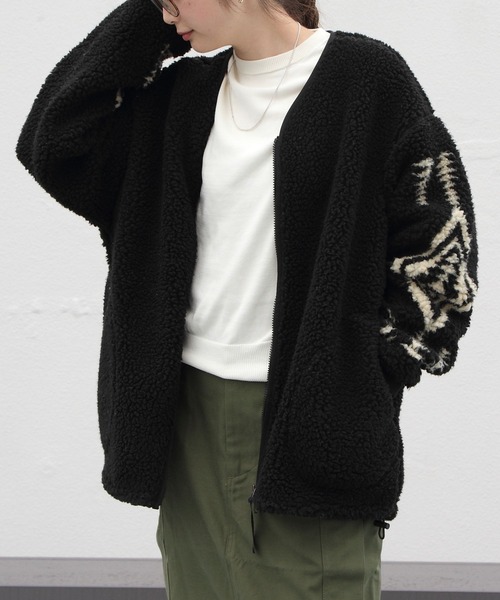 PENDLETON/ペンドルトン ボアジップアップカーディガン BOA ZIP UP