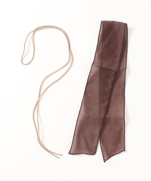 apres jour（アプレジュール）の「【apres jour×ARIAZ】ヘアリボンセット（ヘアゴム・レディース・ダークブラウン/ベージュ/オフホワイト/カーキ/スモークピンク・FREE）」の7枚目の写真