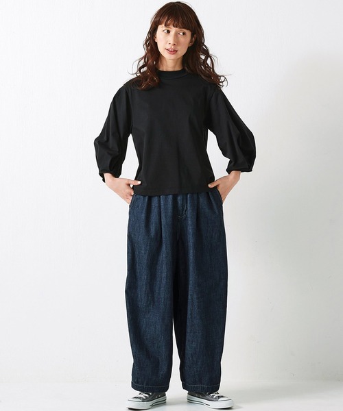 Sunny clouds(サニークラウズ)の「サニークラウズ ブカブカジーパン〈レディース〉(デニムパンツ・レディース・ダークインディゴブルー・MEDIUM/X-LARGE/LARGE/NM/XX-LARGE)」の11枚目の写真