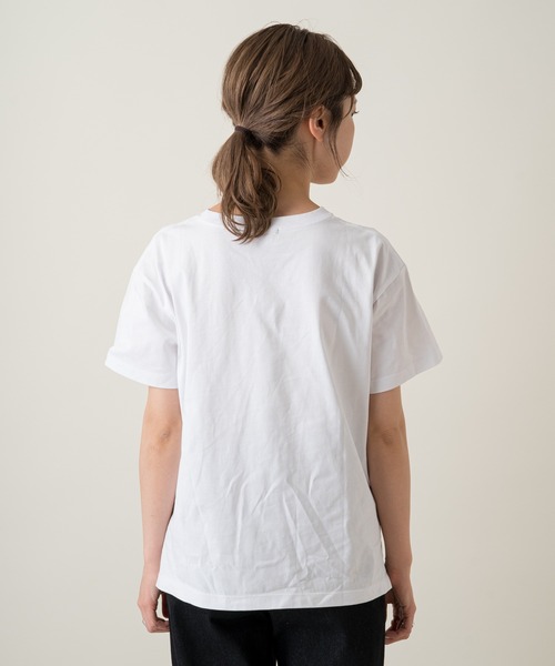 Kastane(カスタネ)の「Frame StitchロゴTee(Tシャツ/カットソー・レディース・スカイブルー/オレンジ/イエロー/オフホワイト・XL/M)」の14枚目の写真