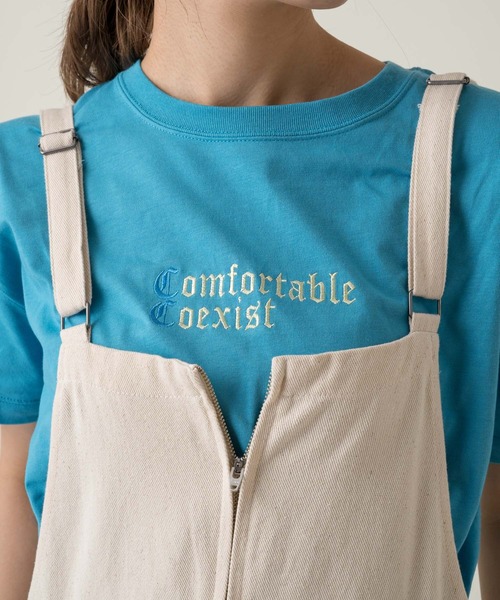 Kastane(カスタネ)の「Frame StitchロゴTee(Tシャツ/カットソー・レディース・スカイブルー/オレンジ/イエロー/オフホワイト・XL/M)」の19枚目の写真