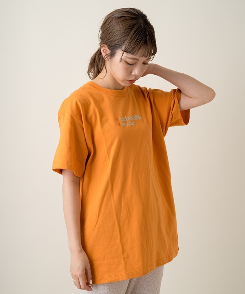 Kastane(カスタネ)の「Frame StitchロゴTee(Tシャツ/カットソー・レディース・スカイブルー/オレンジ/イエロー/オフホワイト・XL/M)」の12枚目の写真