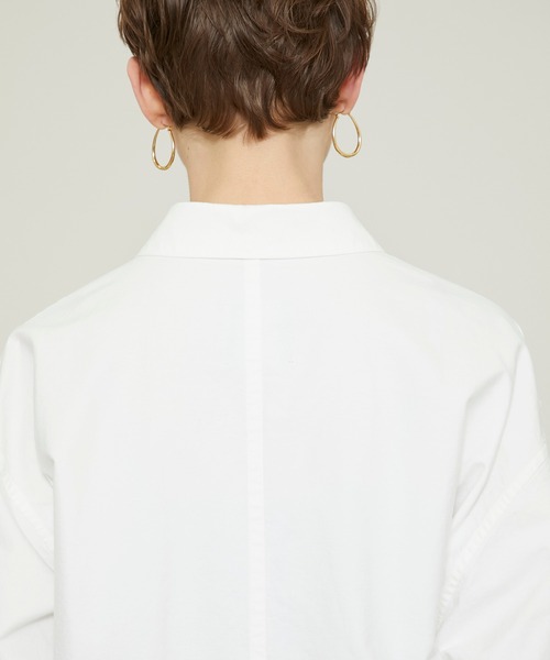Blagim0101 シャツ ブラウス Studious ステュディオス のファッション Long シャツ ブラウス Aton エイトン Long トップス Shirt オーバーサイズロングシャツ Oversize