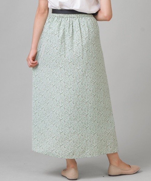 SPINNS（スピンズ）の「総柄ロングスカート（スカート・レディース・ホワイト/ブラック/ベージュ/ライム/ホワイト系その他/ゼブラ/ホワイト系その他2/ブラック系その他2・ONESIZE）」の17枚目の写真