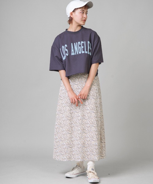 SPINNS（スピンズ）の「総柄ロングスカート（スカート・レディース・ホワイト/ブラック/ベージュ/ライム/ホワイト系その他/ゼブラ/ホワイト系その他2/ブラック系その他2・ONESIZE）」の18枚目の写真