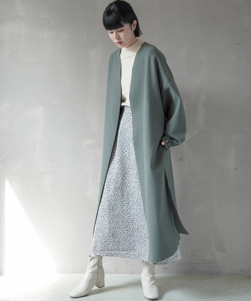 SPINNS（スピンズ）の「総柄ロングスカート（スカート・レディース・ホワイト/ブラック/ベージュ/ライム/ホワイト系その他/ゼブラ/ホワイト系その他2/ブラック系その他2・ONESIZE）」の12枚目の写真