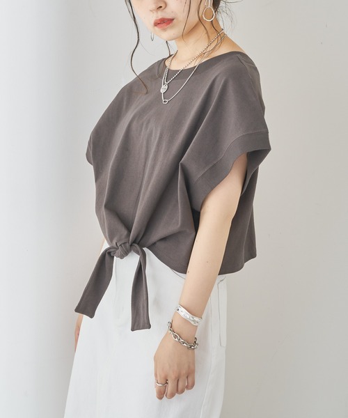 2way短丈ウエストリボンt Tシャツ カットソー Who S Who セール Who トップス Chico フーズフーチコ のファッション