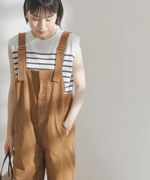 FORK&SPOON(フォークアンドスプーン)の「FORK&SPOON パネルボーダーノースリーブTシャツ(Tシャツ/カットソー・レディース・グリーン系その他/ホワイト系その他/ブルー系その他・ONE)」の6枚目の写真