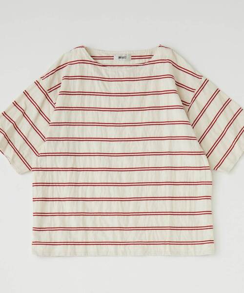 UNPERFECT（アンパーフェクト）の「[WEB限定] UNPERFECT C/L BORDER PULL OVER T SHIRTS（Tシャツ/カットソー・メンズ・ホワイト/ネイビー/レッド・4/3）」の5枚目の写真